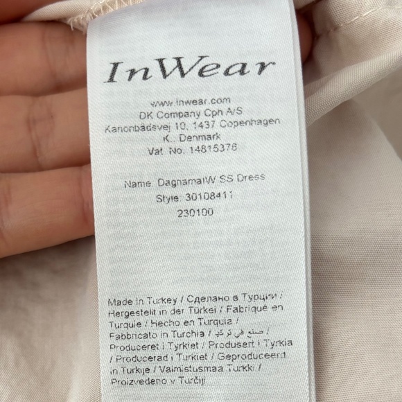 Long Cream InWear dress - Picture 3 of 7